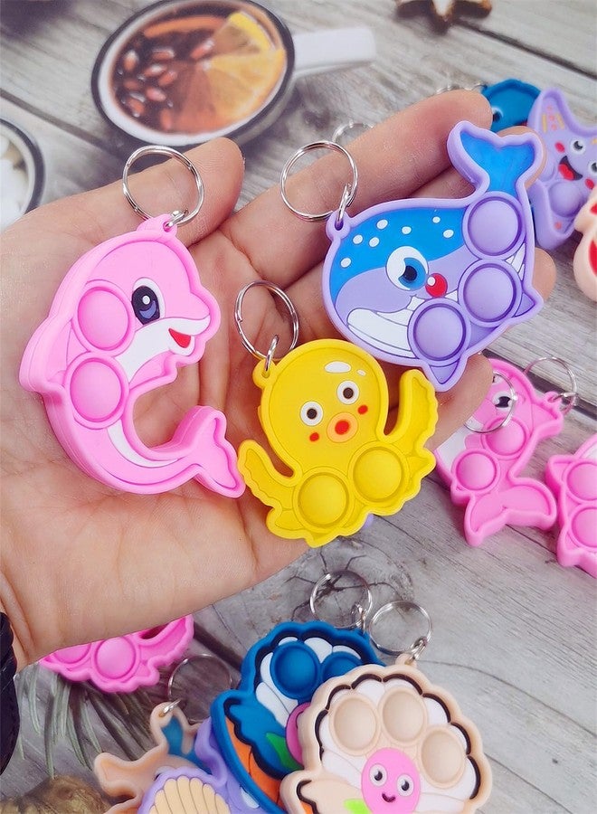 PSDFH 24 Packs Bulk Mini 10 designs Ocean Animal Classroom Students Prizes from Teacher,Sea Creature Birthday Party Favors Baby teething fidgets - Image 2
